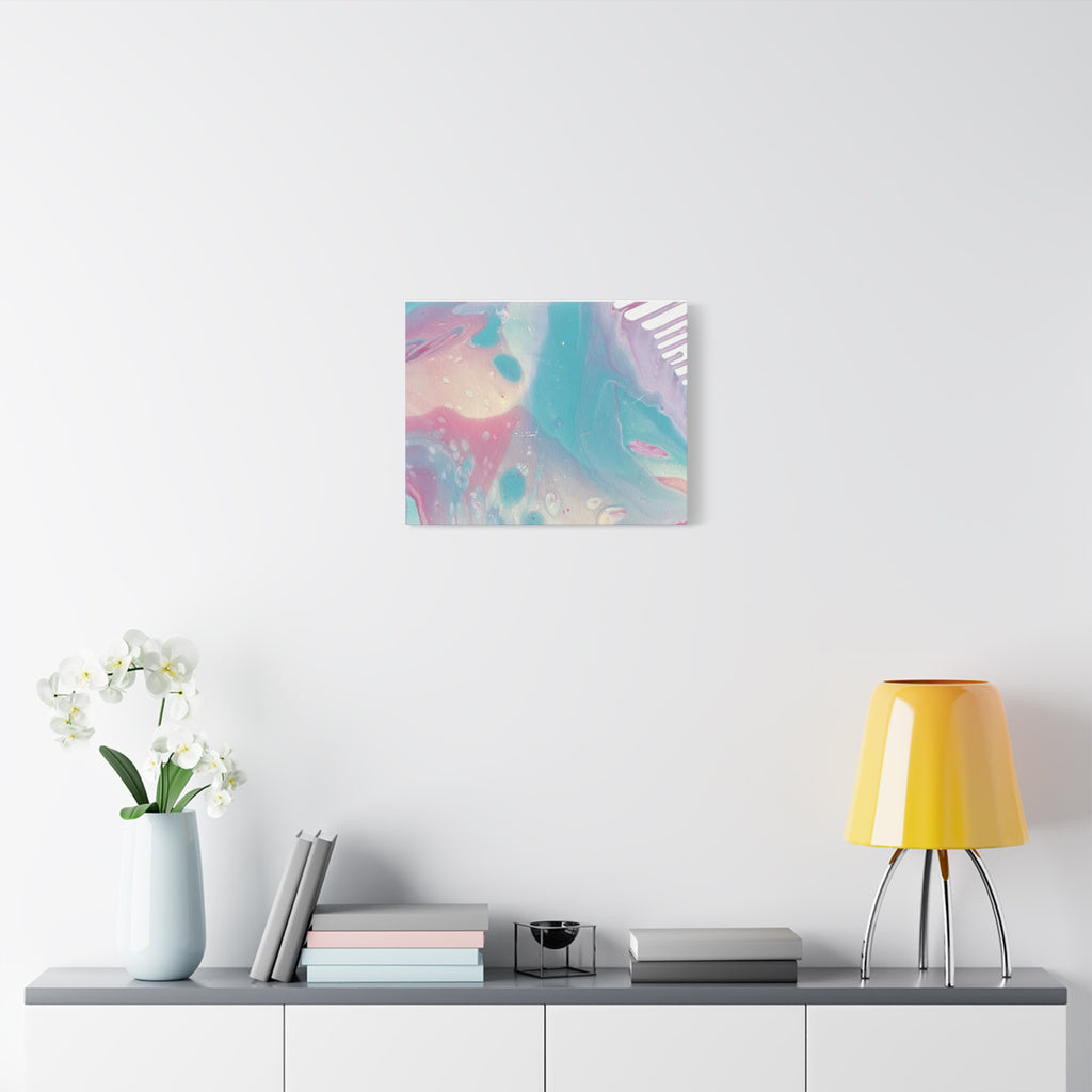 Pastel Fluid Animal Canvas Print Abstract Acrylic Pour Wall Art