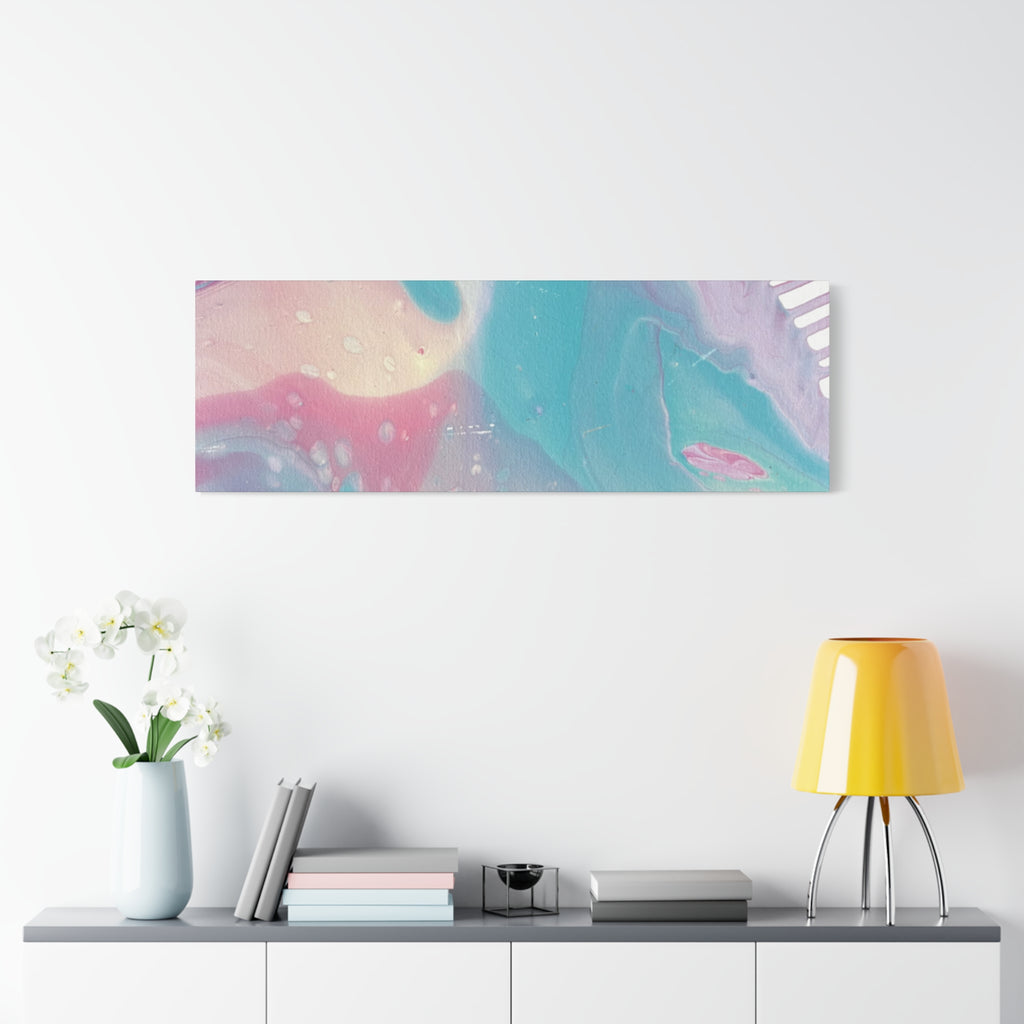 Pastel Fluid Animal Canvas Print Abstract Acrylic Pour Wall Art