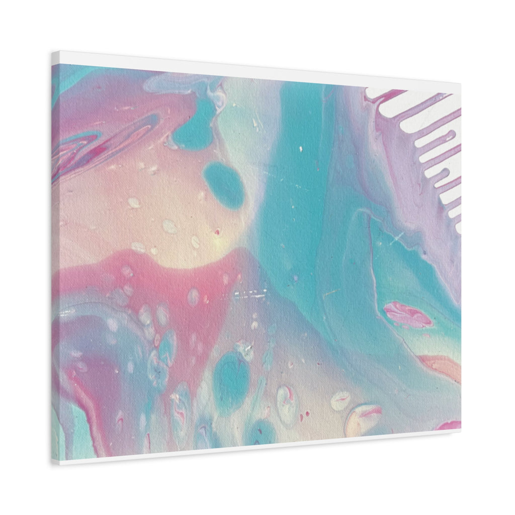 Pastel Fluid Animal Canvas Print Abstract Acrylic Pour Wall Art