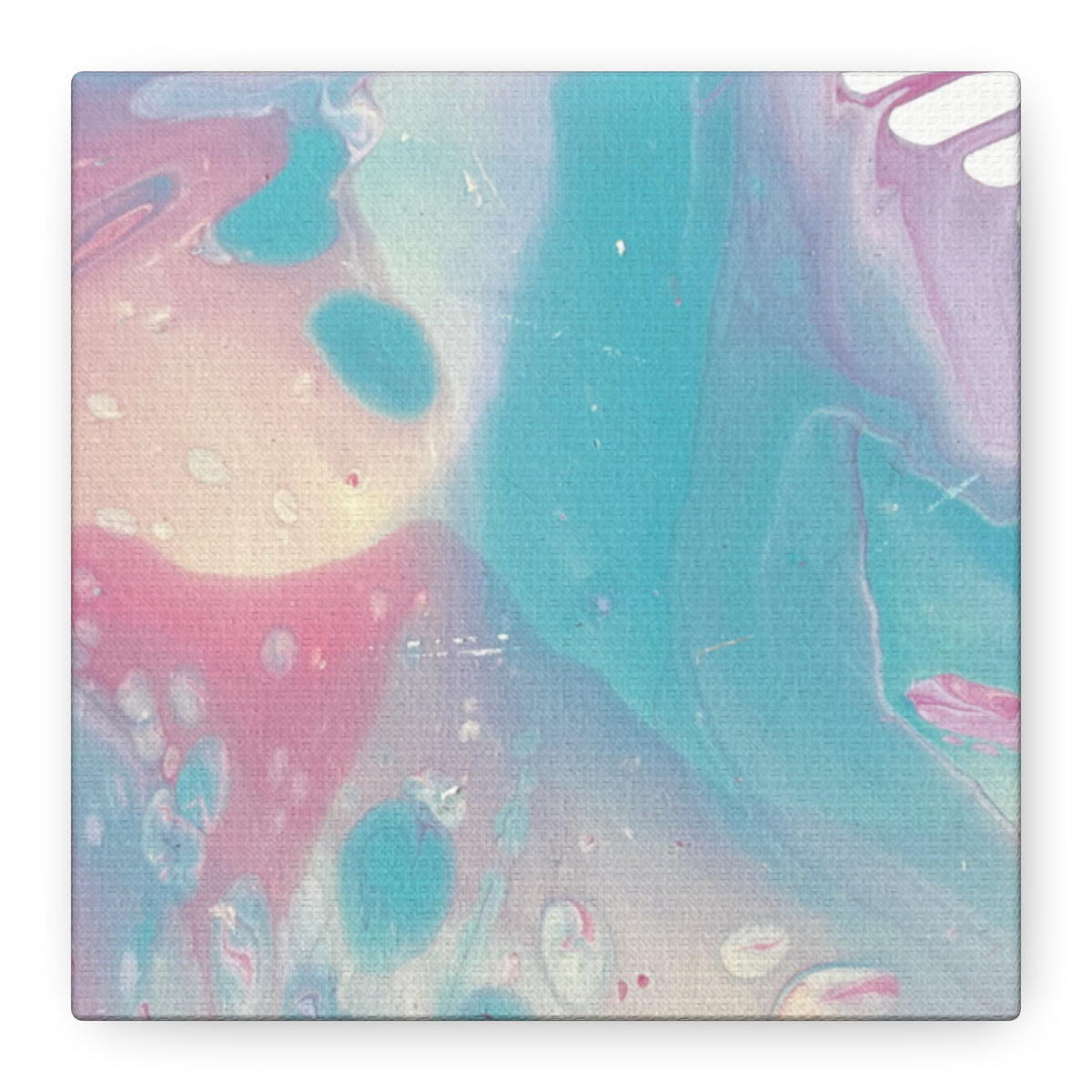 Pastel Fluid Animal Canvas Print Abstract Acrylic Pour Wall Art