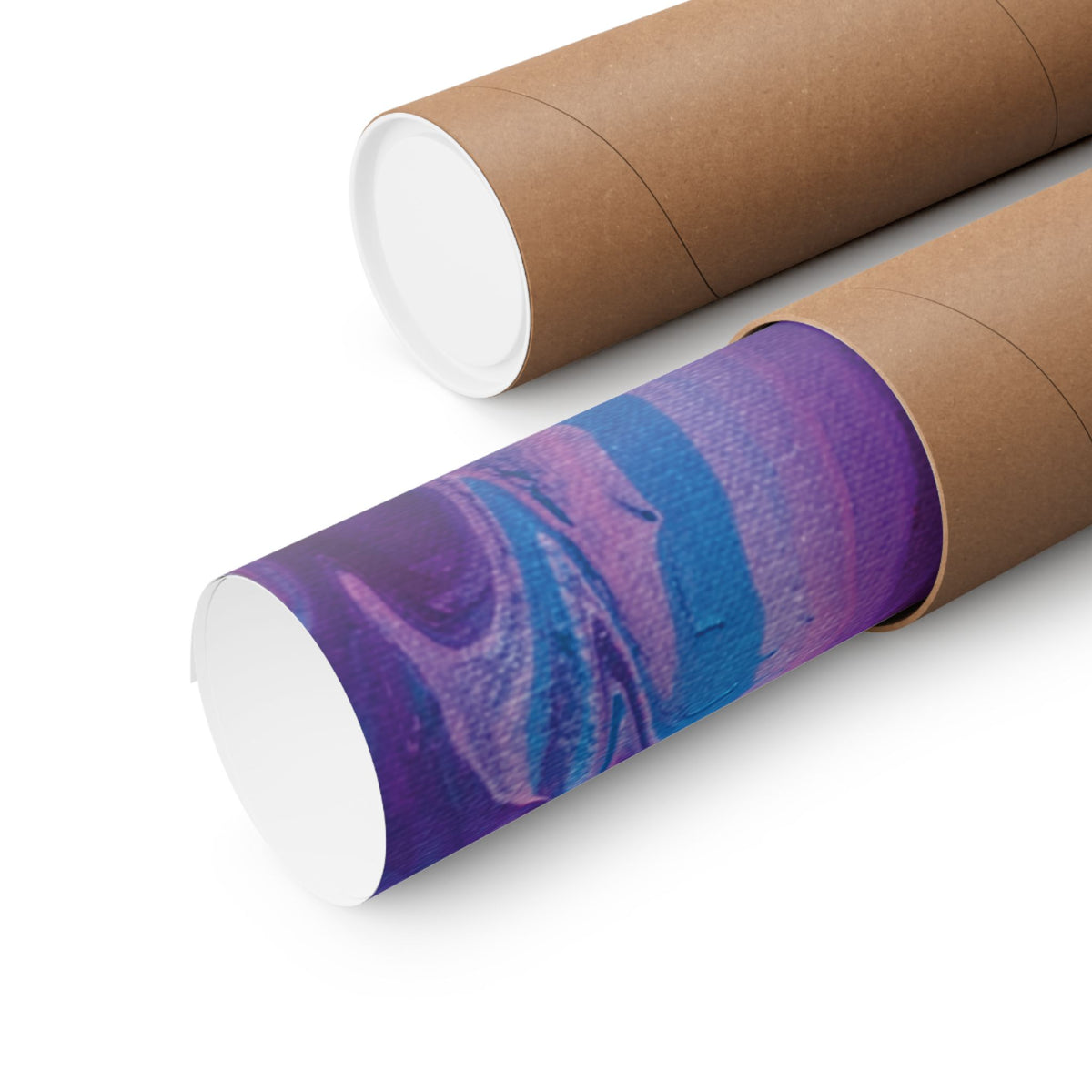 Wave Abstract Purple Fluid Art Matte Poster