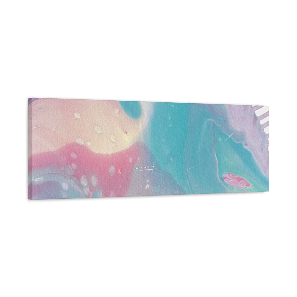 Pastel Fluid Animal Canvas Print Abstract Acrylic Pour Wall Art