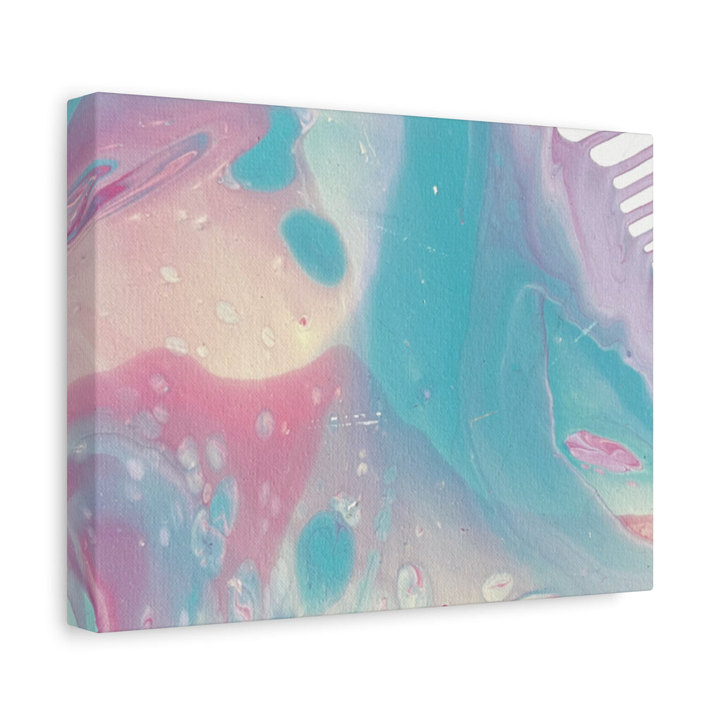 Pastel Fluid Animal Canvas Print Abstract Acrylic Pour Wall Art