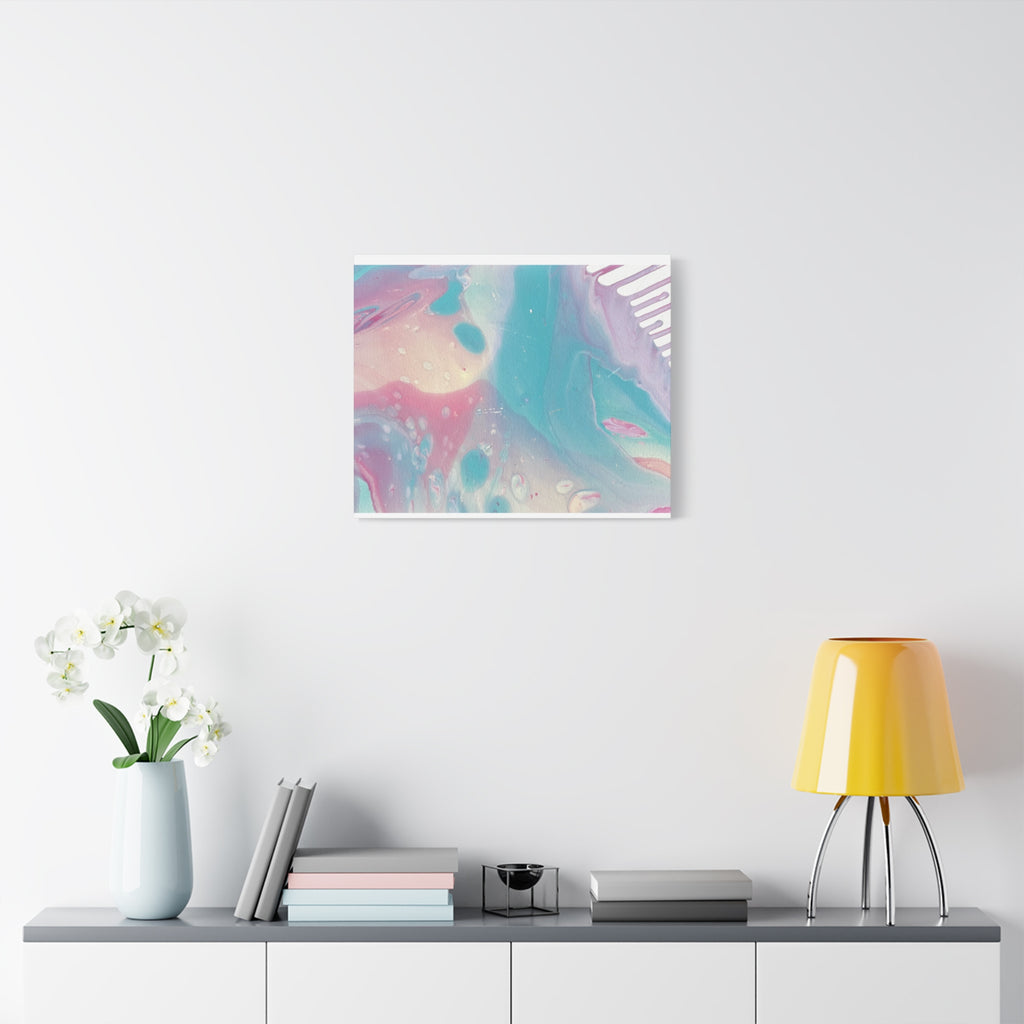 Pastel Fluid Animal Canvas Print Abstract Acrylic Pour Wall Art