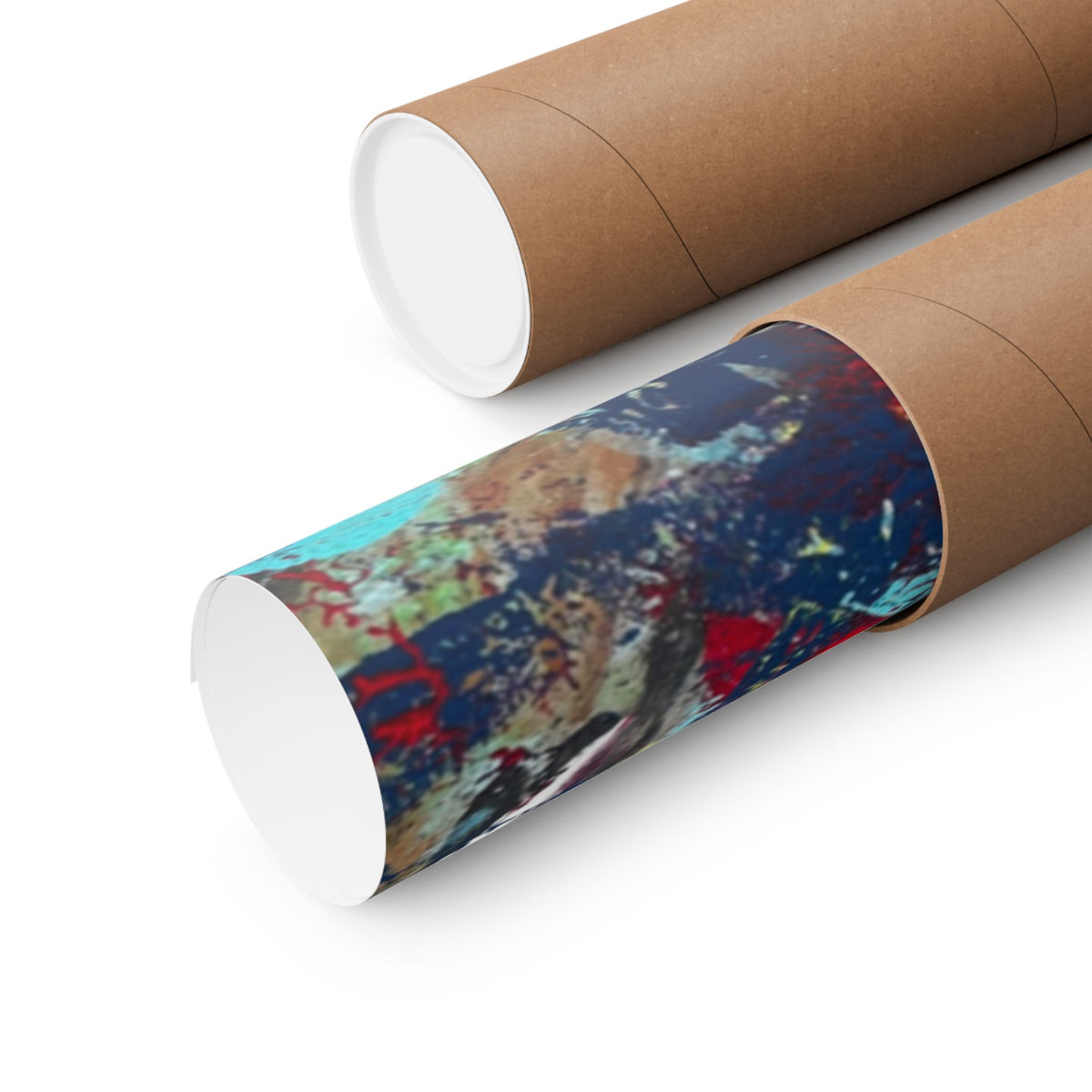 Abstract Color Splash Matte Poster EYE Horizontal Art Print
