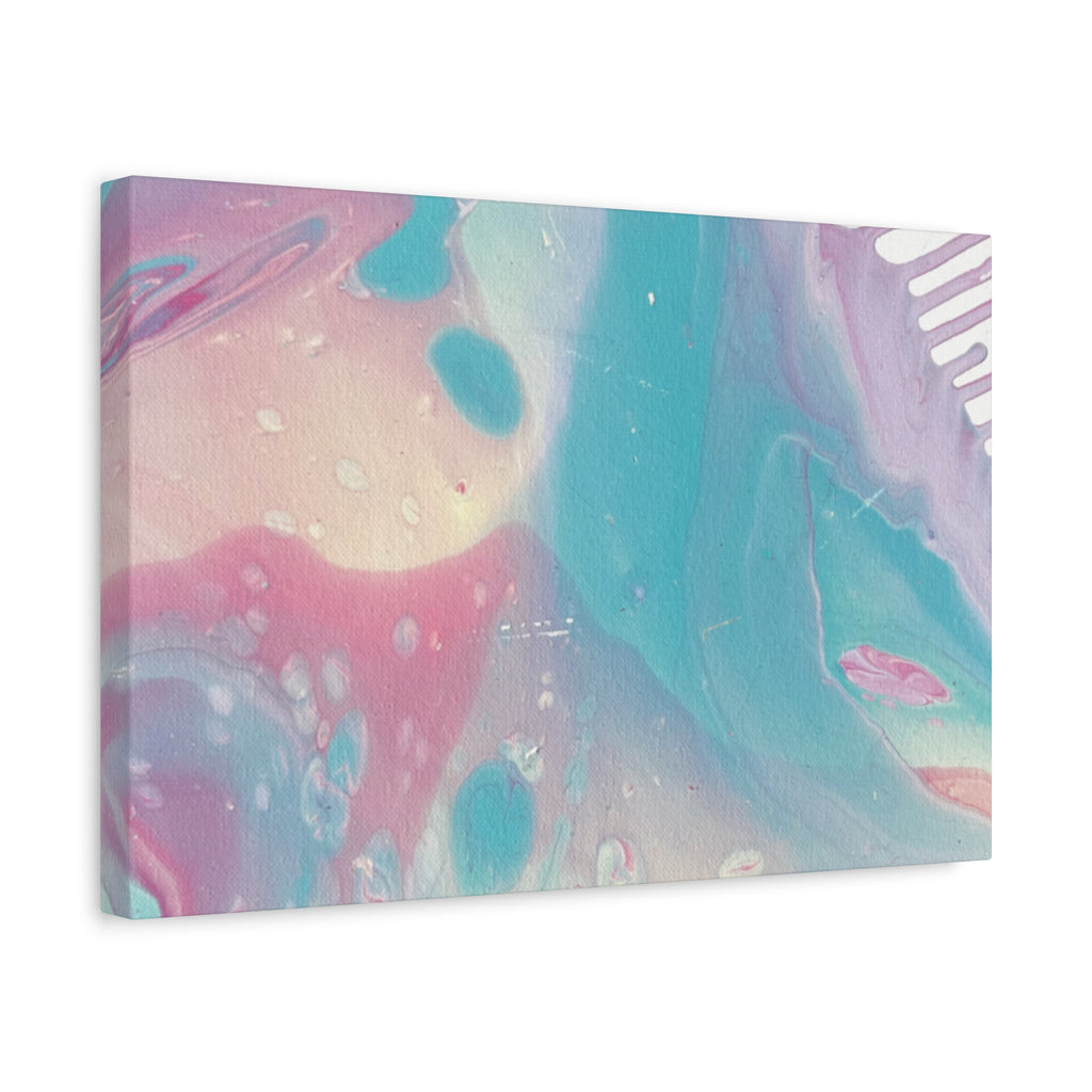 Pastel Fluid Animal Canvas Print Abstract Acrylic Pour Wall Art