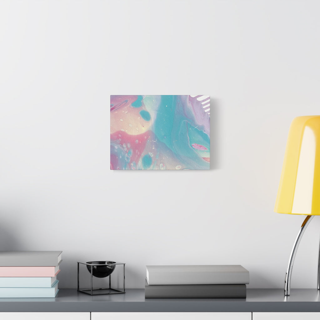 Pastel Fluid Animal Canvas Print Abstract Acrylic Pour Wall Art
