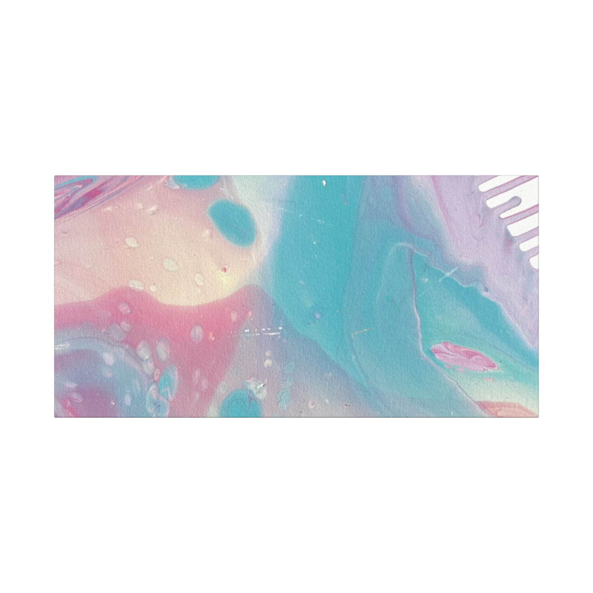 Pastel Fluid Animal Canvas Print Abstract Acrylic Pour Wall Art