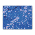 Blue Abstract Splatter Canvas Print  Dots (Matte Stretched 1.25")