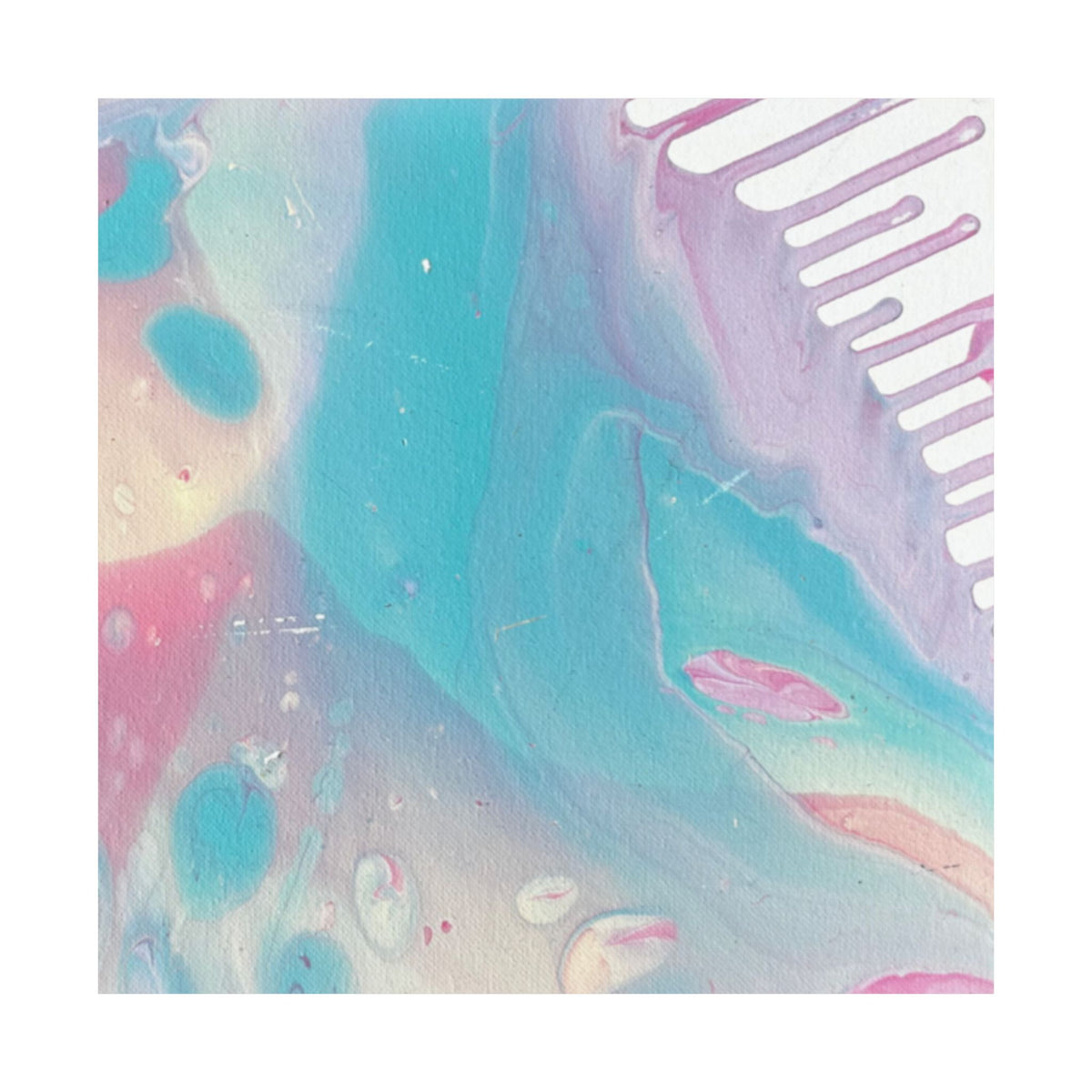 Abstract Pastel Ocean Matte Horizontal Poster Animal Calming Nursery & Bedroom Wall Art