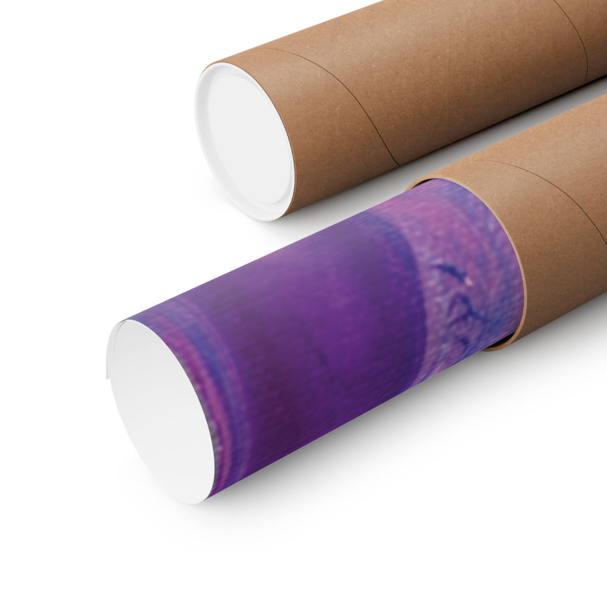 Wave Abstract Purple Fluid Art Matte Poster