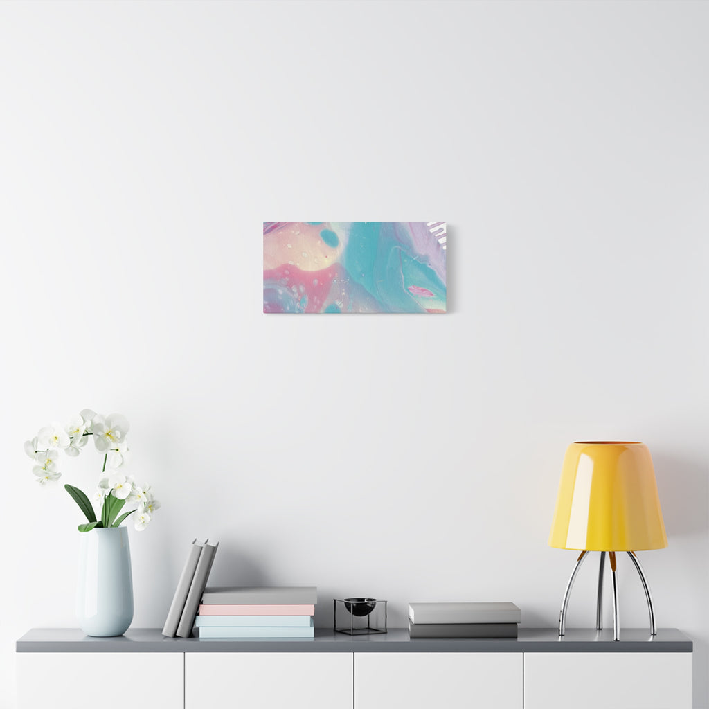 Pastel Fluid Animal Canvas Print Abstract Acrylic Pour Wall Art