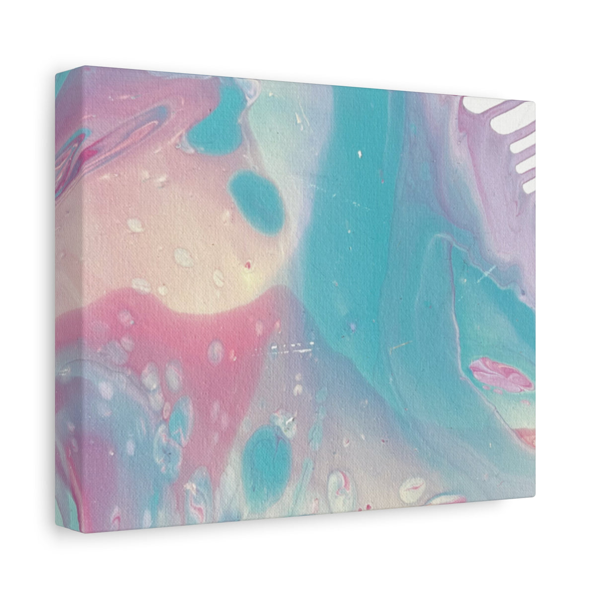 Pastel Fluid Animal Canvas Print Abstract Acrylic Pour Wall Art