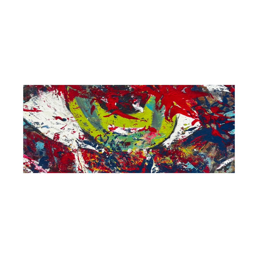 Abstract Color Splash Matte Poster EYE Horizontal Art Print