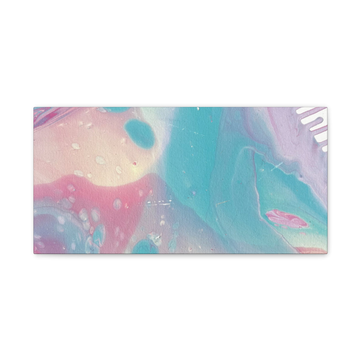 Pastel Fluid Animal Canvas Print Abstract Acrylic Pour Wall Art