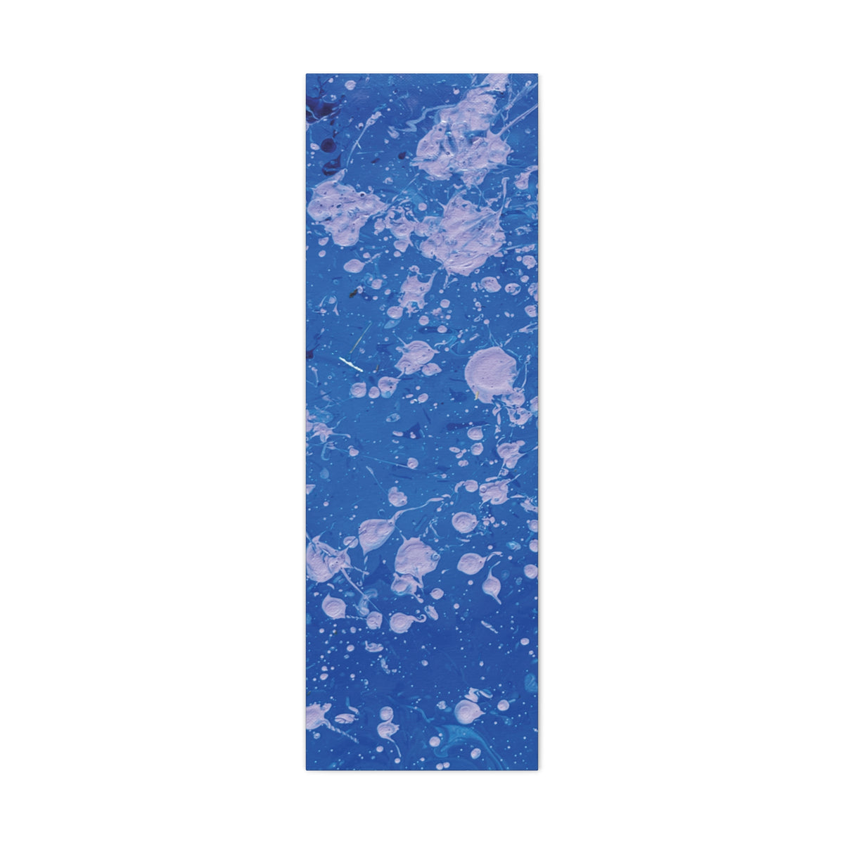Blue Abstract Splatter Canvas Print  Dots (Matte Stretched 1.25")