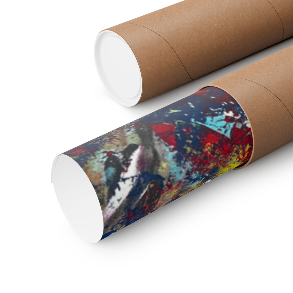 Abstract Color Splash Matte Poster EYE Horizontal Art Print