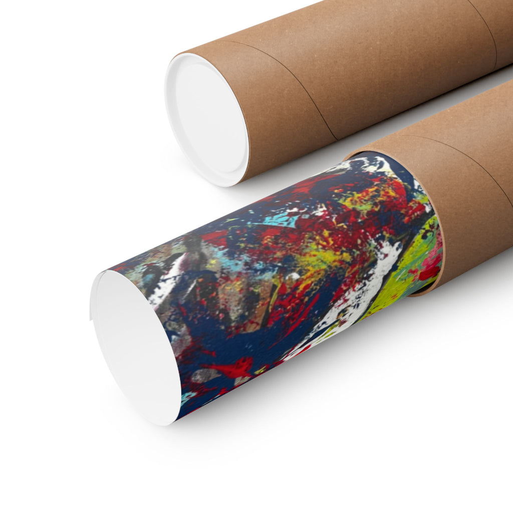 Abstract Color Splash Matte Poster EYE Horizontal Art Print