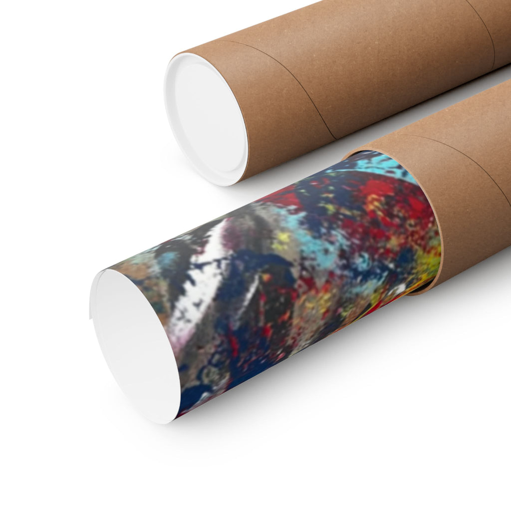 Abstract Color Splash Matte Poster EYE Horizontal Art Print
