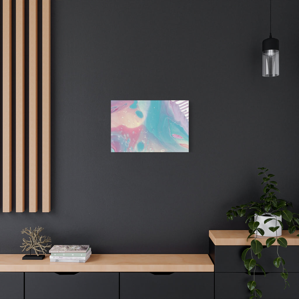 Pastel Fluid Animal Canvas Print Abstract Acrylic Pour Wall Art
