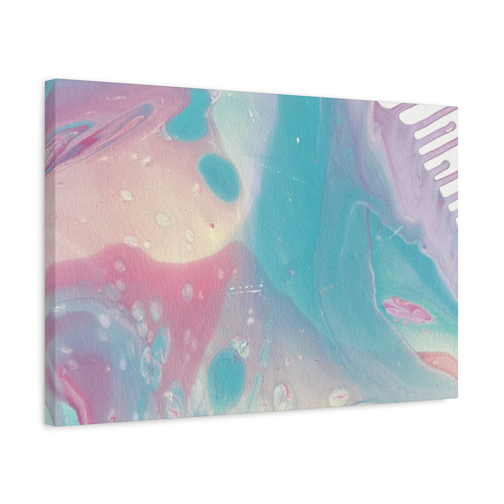 Pastel Fluid Animal Canvas Print Abstract Acrylic Pour Wall Art