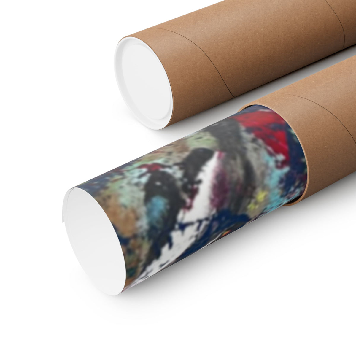 Abstract Color Splash Matte Poster EYE Horizontal Art Print