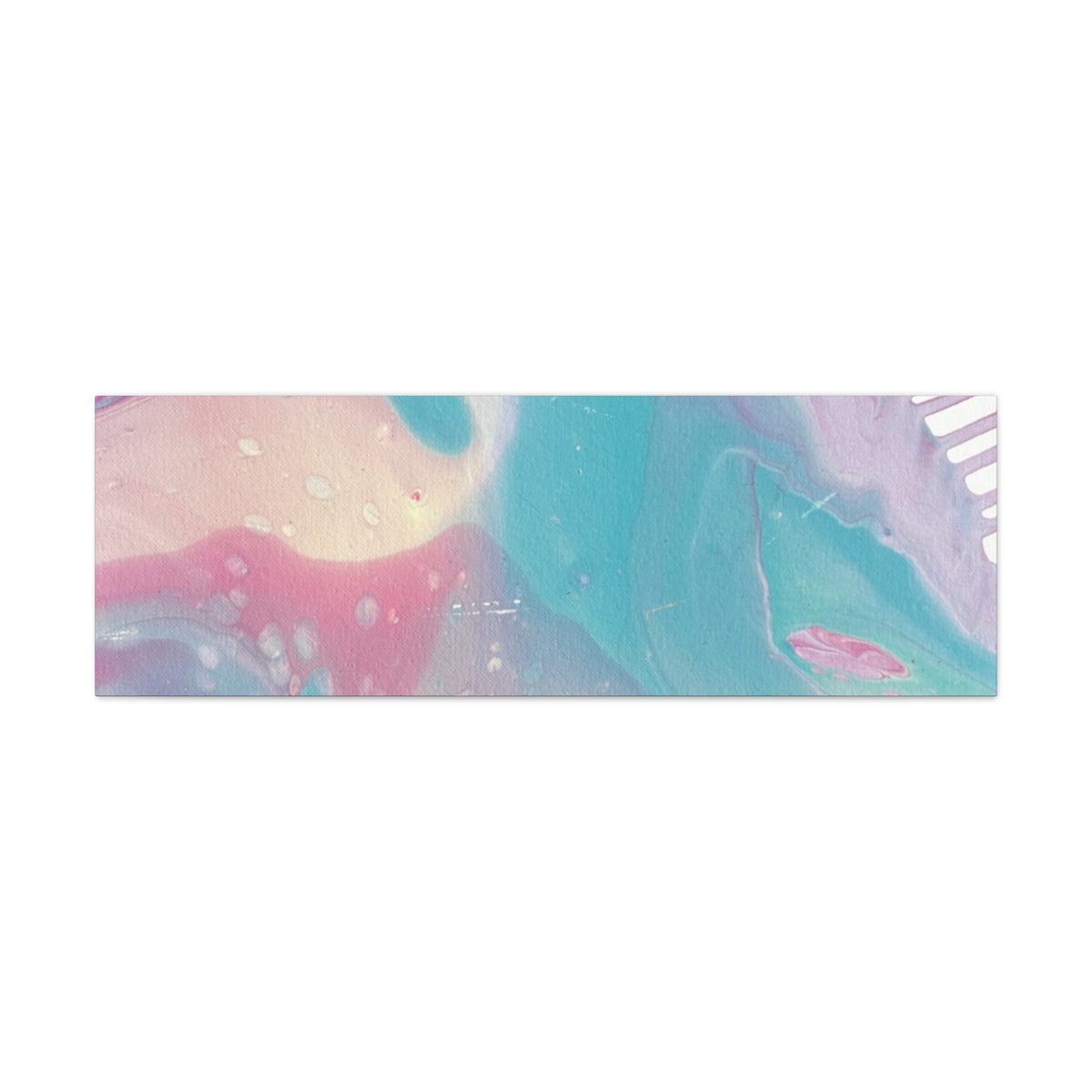Pastel Fluid Animal Canvas Print Abstract Acrylic Pour Wall Art