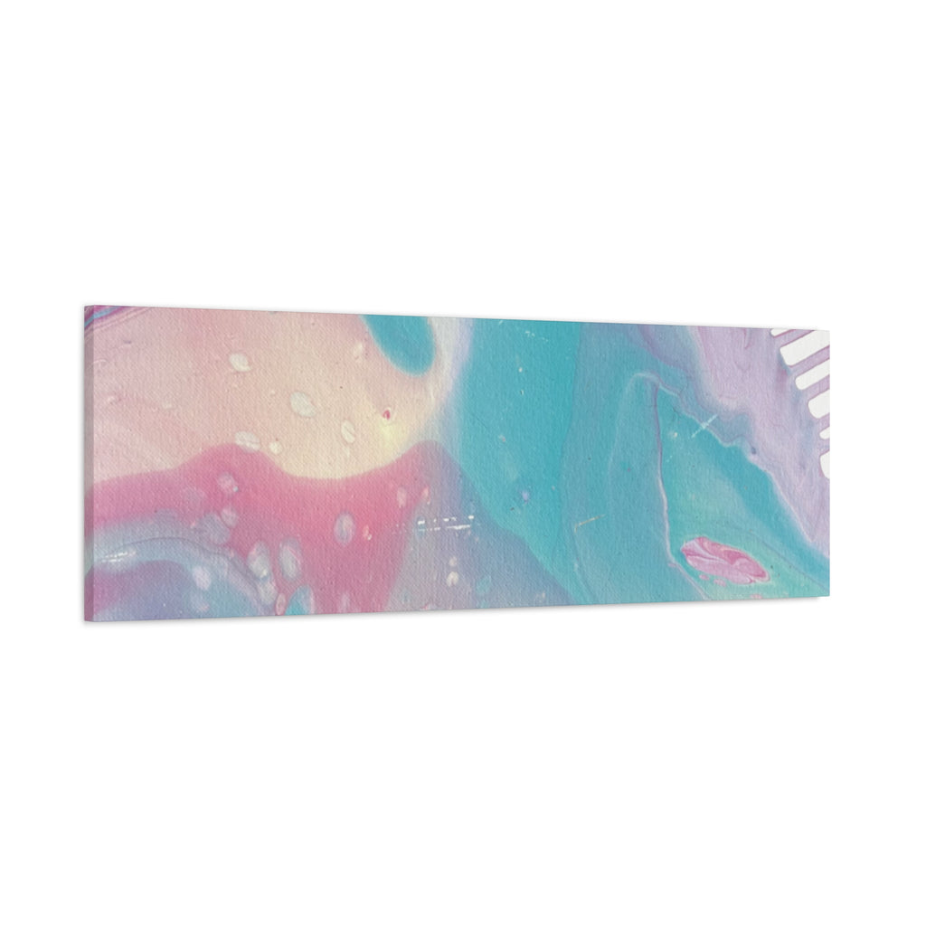 Pastel Fluid Animal Canvas Print Abstract Acrylic Pour Wall Art