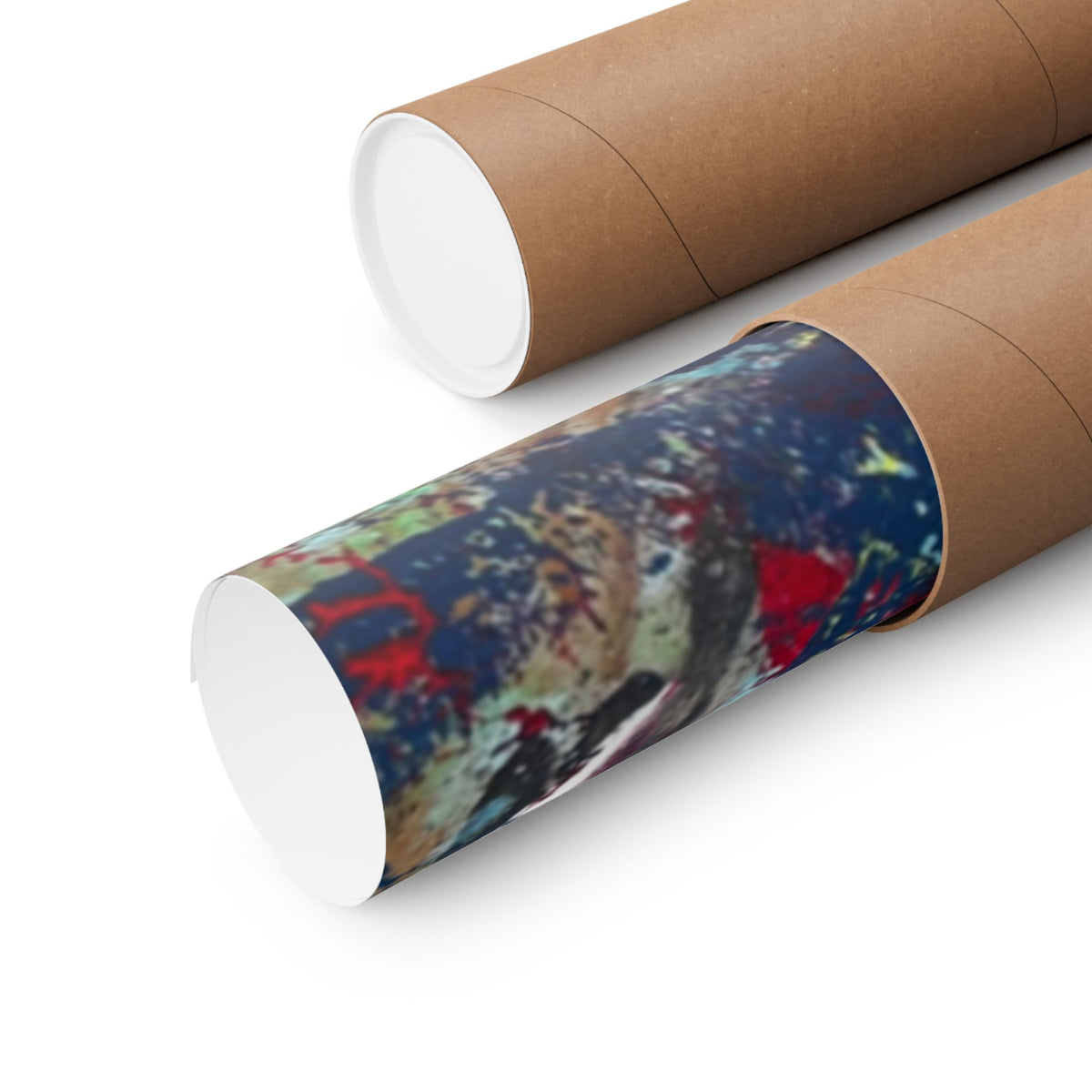 Abstract Color Splash Matte Poster EYE Horizontal Art Print