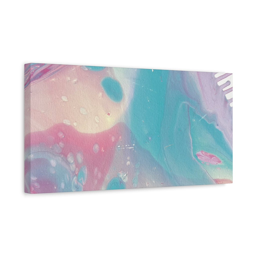 Pastel Fluid Animal Canvas Print Abstract Acrylic Pour Wall Art