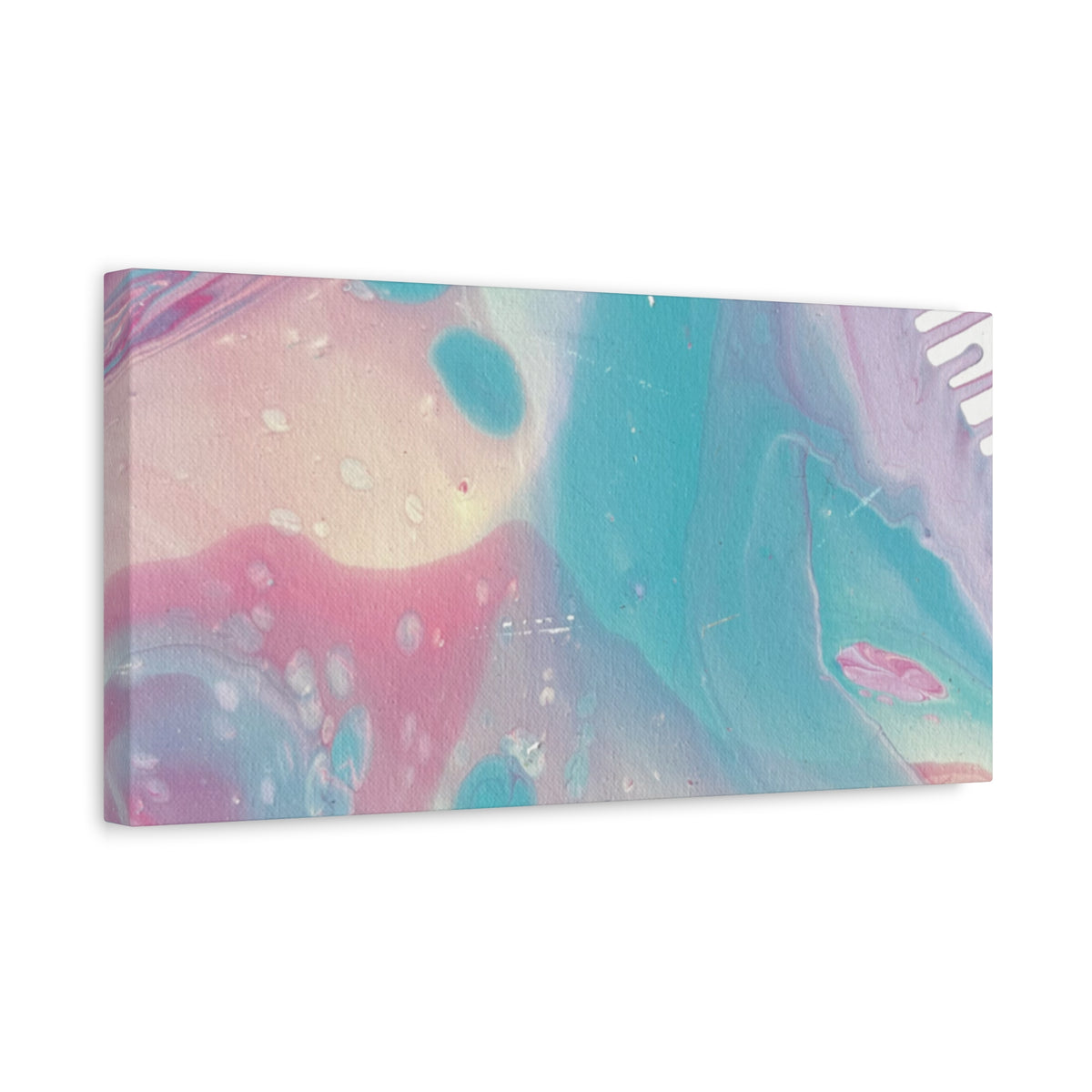 Pastel Fluid Animal Canvas Print Abstract Acrylic Pour Wall Art