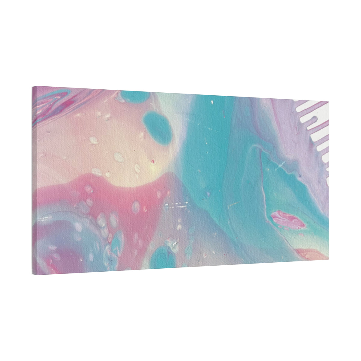 Pastel Fluid Animal Canvas Print Abstract Acrylic Pour Wall Art