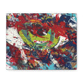 Abstract Burst Matte Canvas Print Eye Colorful Modern Wall Art, Stretched 1.25"