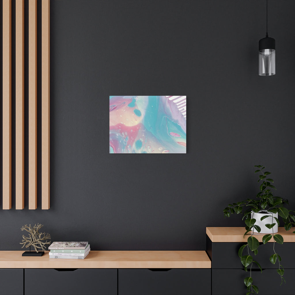 Pastel Fluid Animal Canvas Print Abstract Acrylic Pour Wall Art