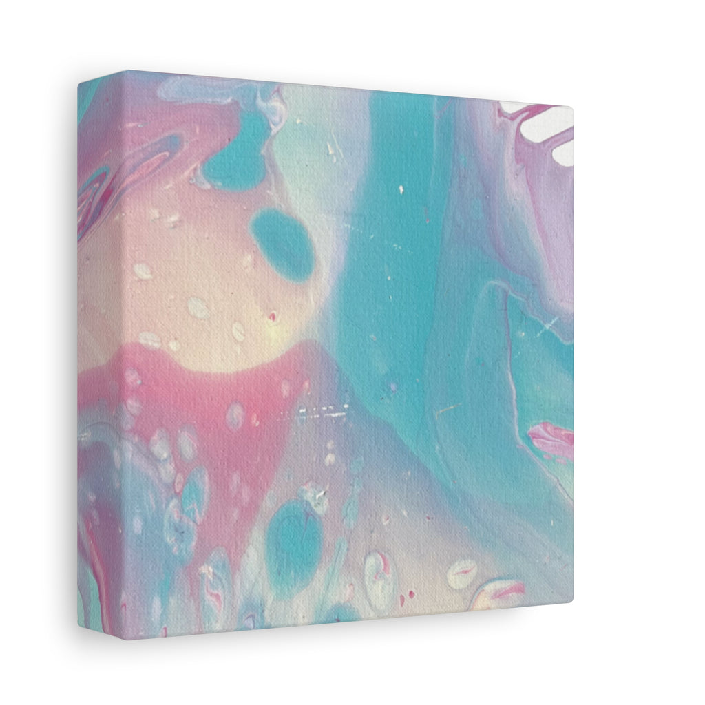 Pastel Fluid Animal Canvas Print Abstract Acrylic Pour Wall Art