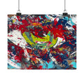 Abstract Color Splash Matte Poster EYE Horizontal Art Print