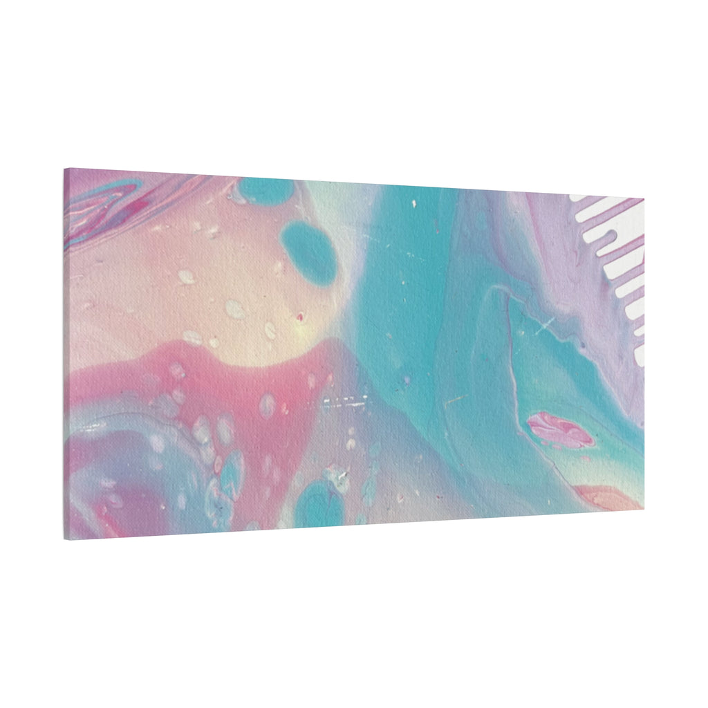 Pastel Fluid Animal Canvas Print Abstract Acrylic Pour Wall Art