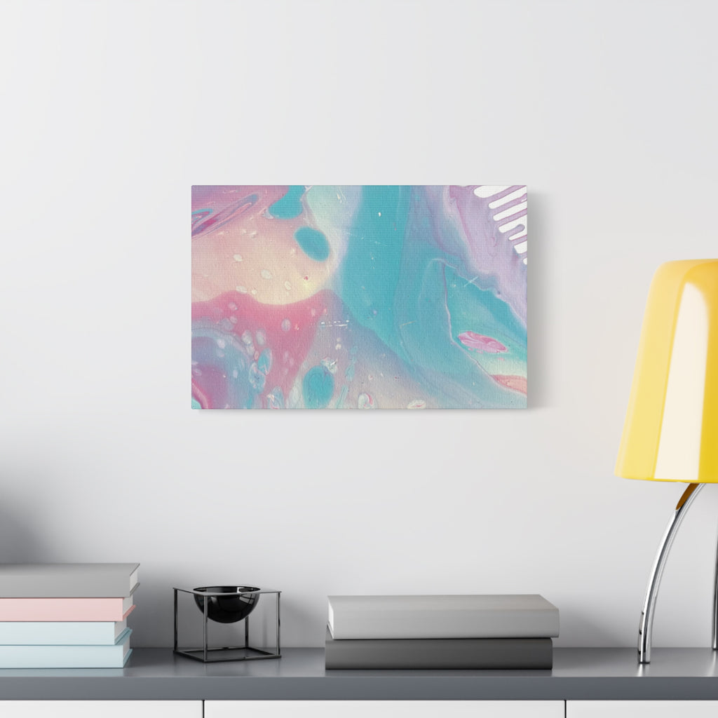 Pastel Fluid Animal Canvas Print Abstract Acrylic Pour Wall Art