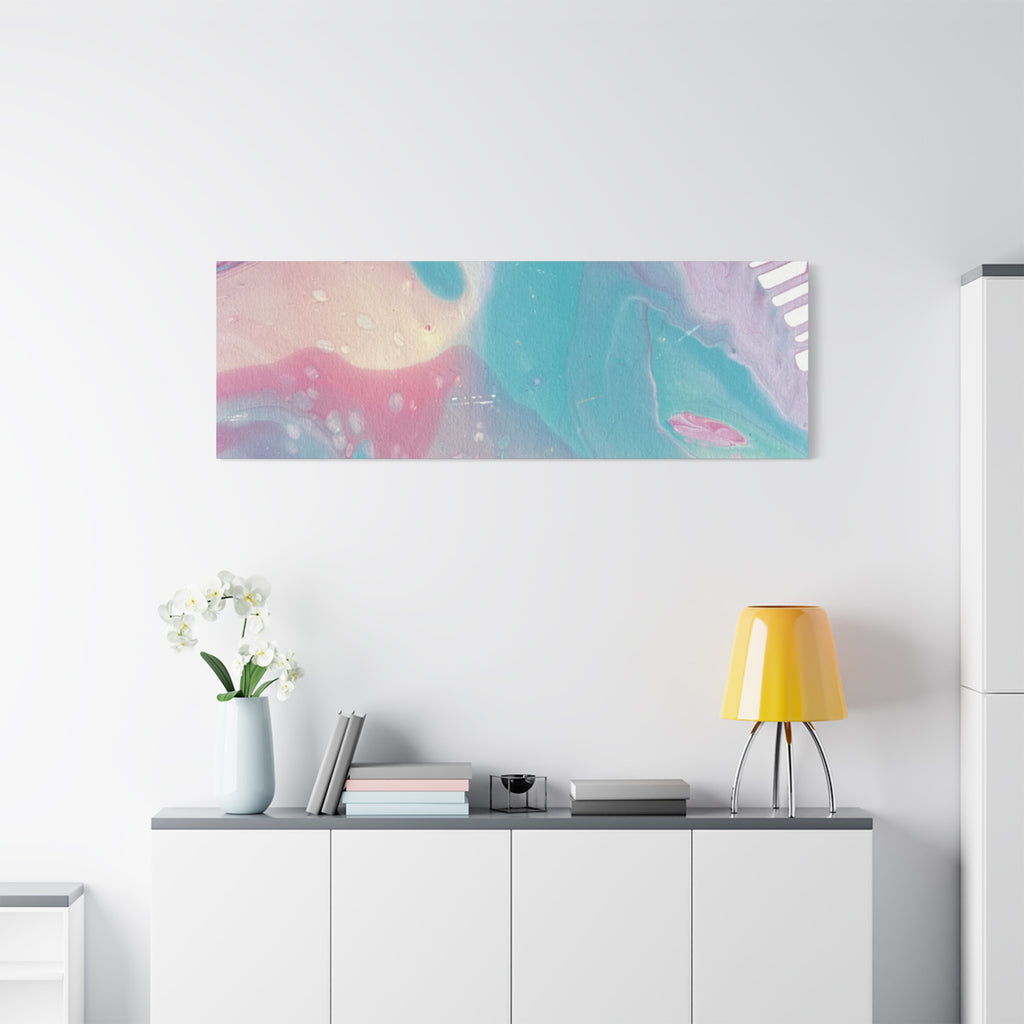 Pastel Fluid Animal Canvas Print Abstract Acrylic Pour Wall Art