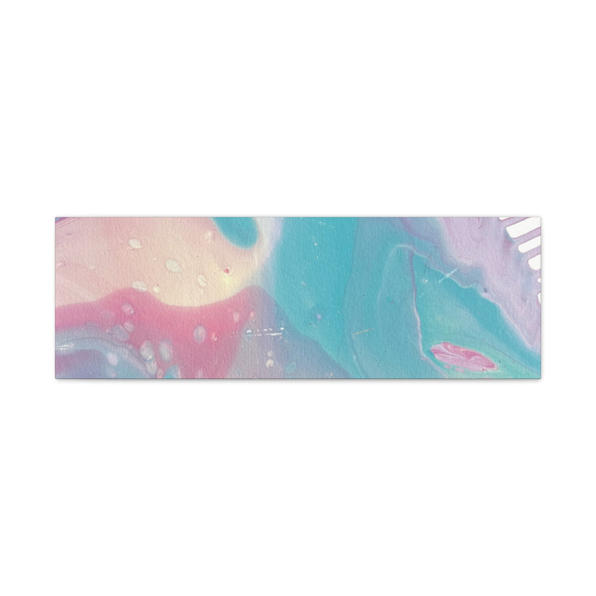 Pastel Fluid Animal Canvas Print Abstract Acrylic Pour Wall Art