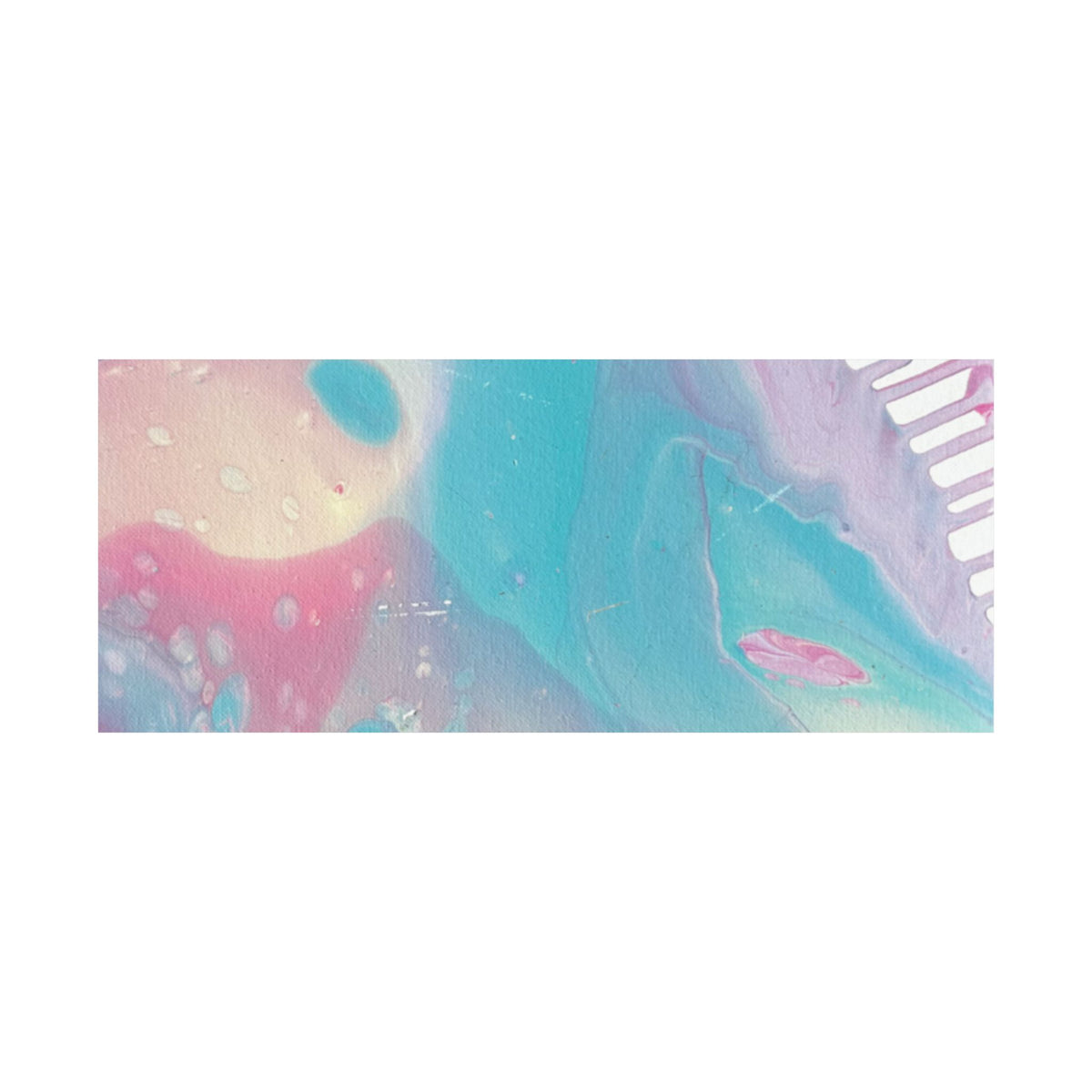 Abstract Pastel Ocean Matte Horizontal Poster Animal Calming Nursery & Bedroom Wall Art