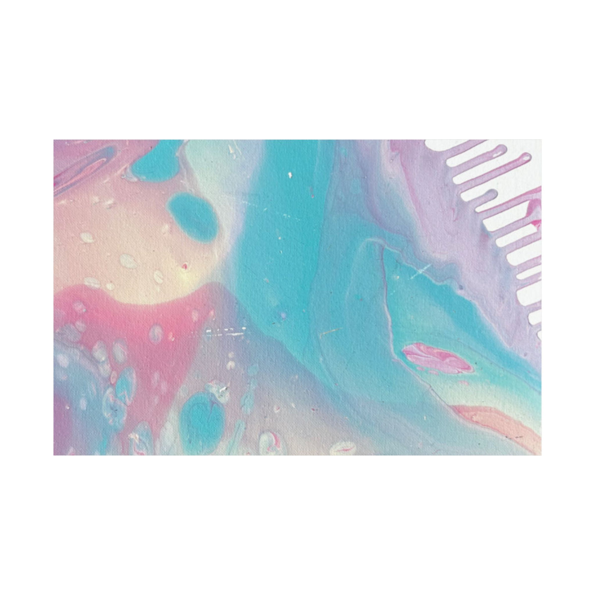 Abstract Pastel Ocean Matte Horizontal Poster Animal Calming Nursery & Bedroom Wall Art