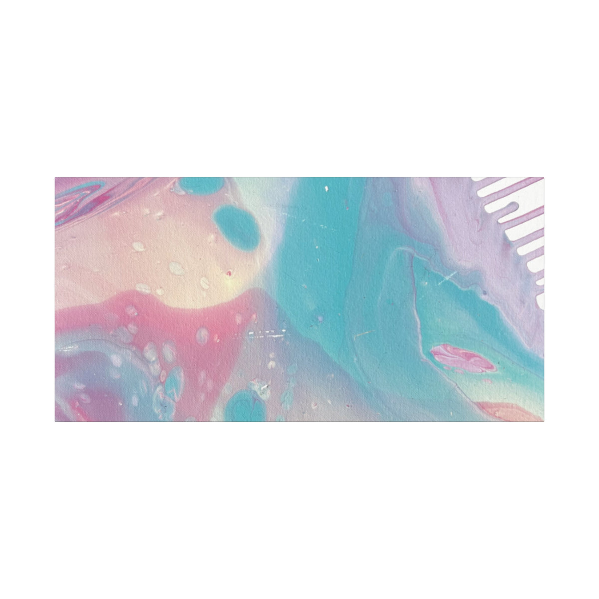 Pastel Fluid Animal Canvas Print Abstract Acrylic Pour Wall Art