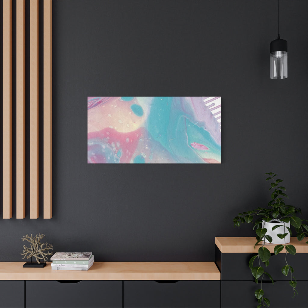 Pastel Fluid Animal Canvas Print Abstract Acrylic Pour Wall Art