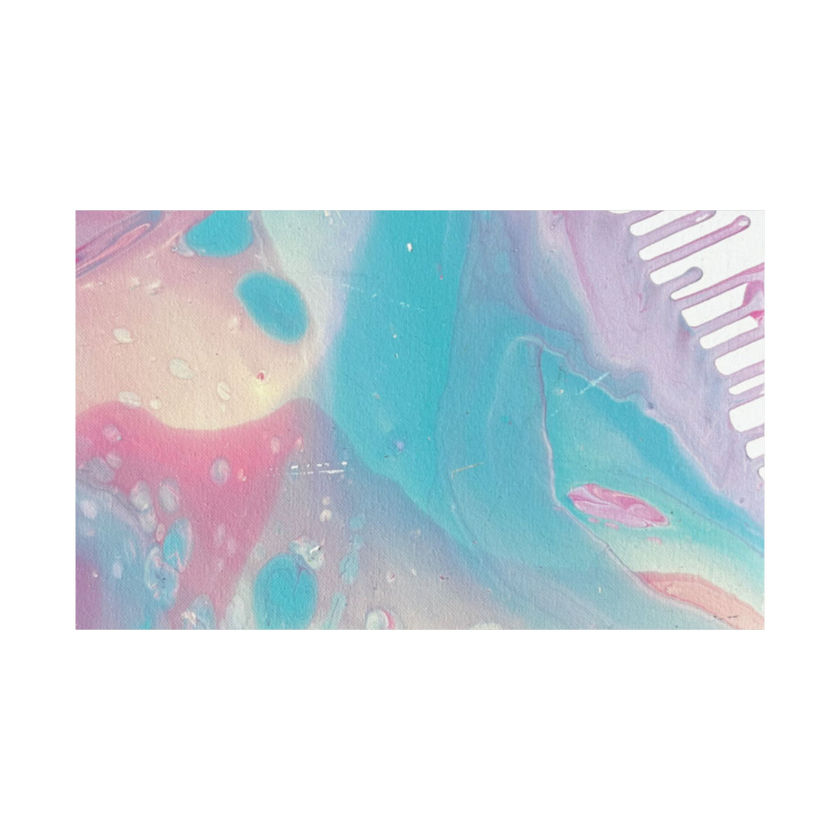 Abstract Pastel Ocean Matte Horizontal Poster Animal Calming Nursery & Bedroom Wall Art