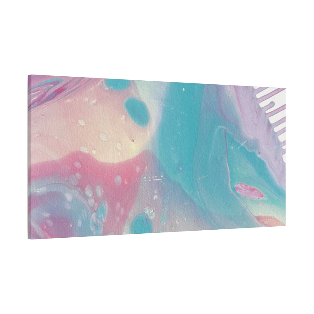 Pastel Fluid Animal Canvas Print Abstract Acrylic Pour Wall Art