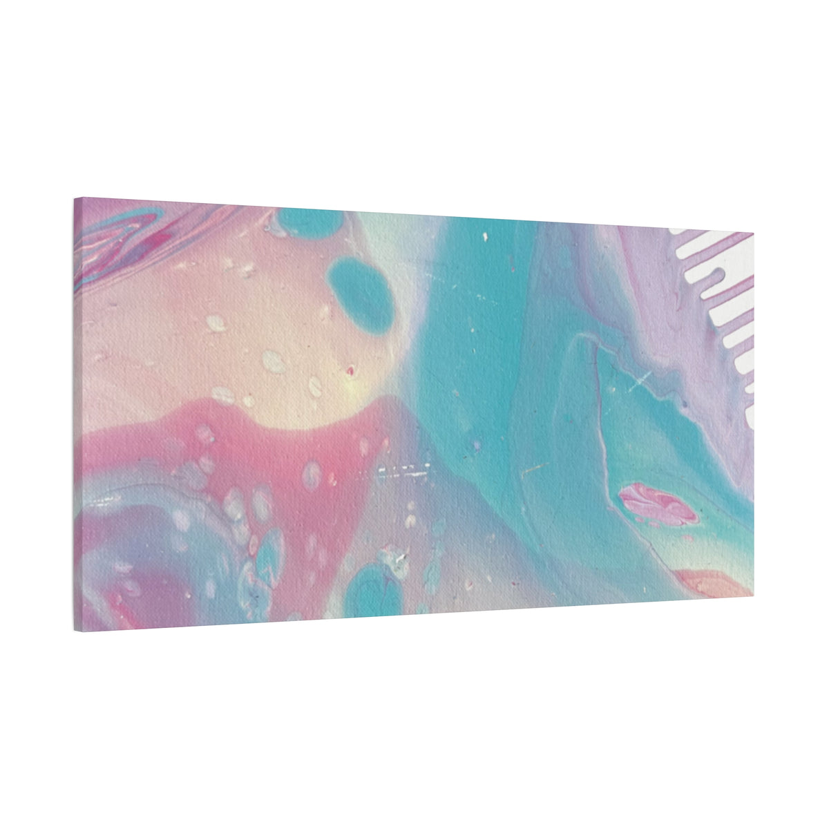 Pastel Fluid Animal Canvas Print Abstract Acrylic Pour Wall Art