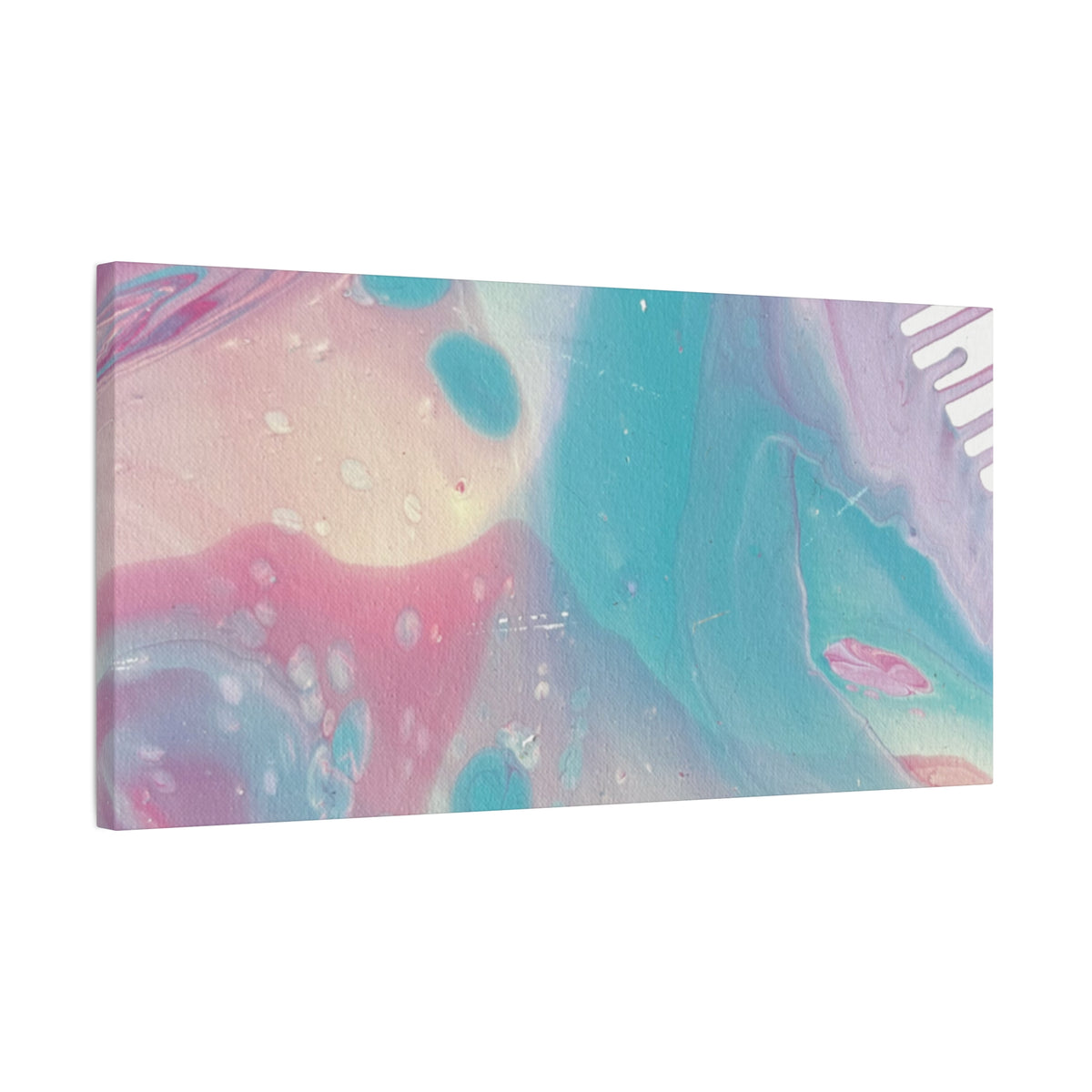 Pastel Fluid Animal Canvas Print Abstract Acrylic Pour Wall Art