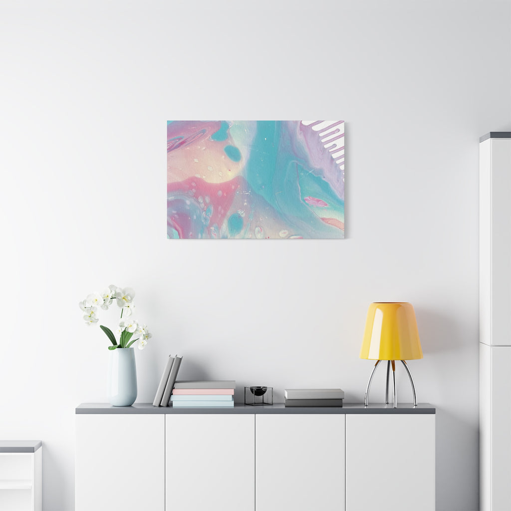Pastel Fluid Animal Canvas Print Abstract Acrylic Pour Wall Art