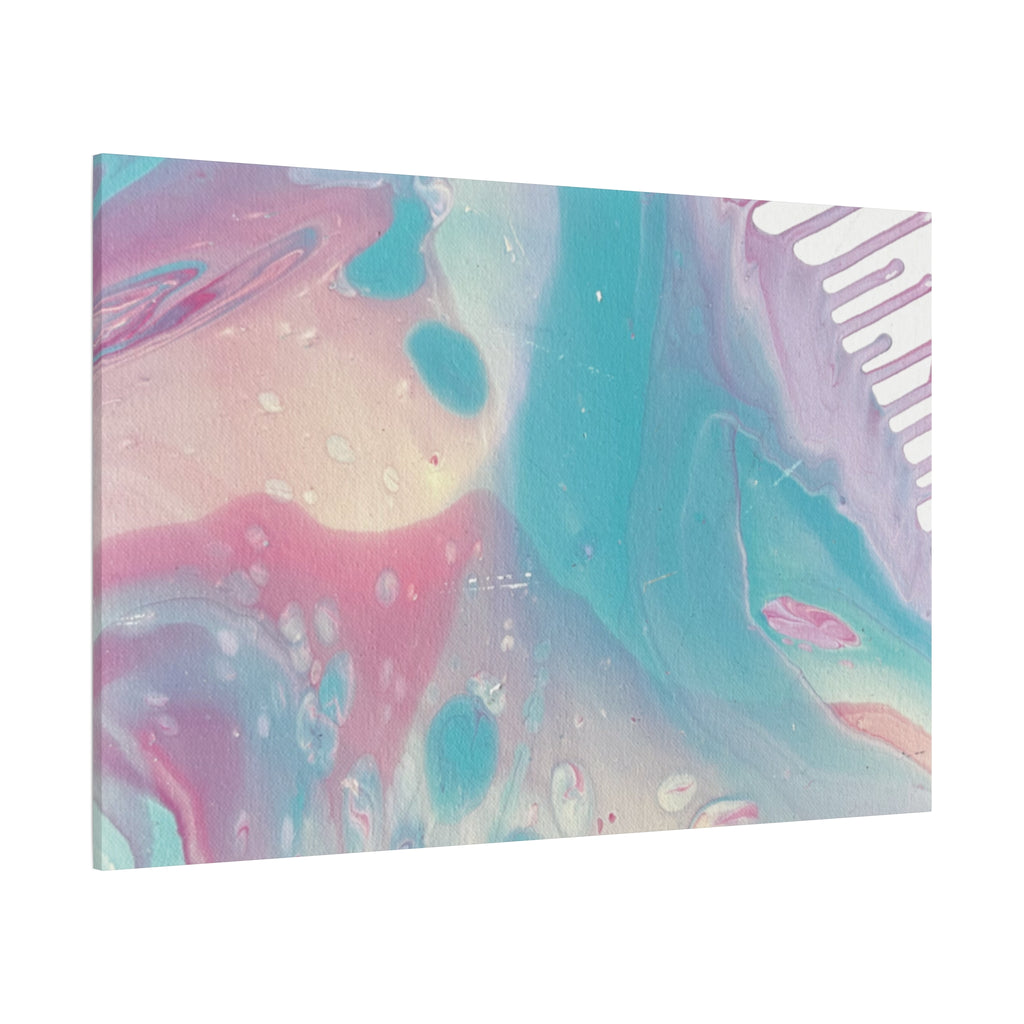 Pastel Fluid Animal Canvas Print Abstract Acrylic Pour Wall Art